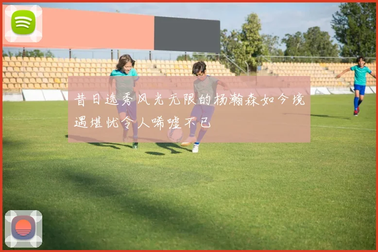昔日选秀风光无限的杨瀚森如今境遇堪忧令人唏嘘不已